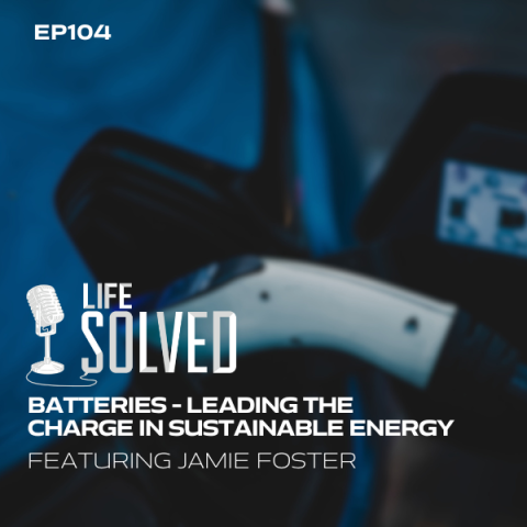 Car charging with Life solved logo and introduction title  