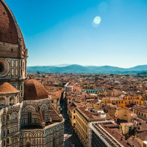 the city of Florence taken from the Basilica