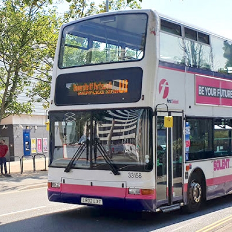 University of Portsmouth U1 student bus service