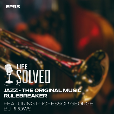 Picture of a Saxophone - Life solved Logo with introduction title