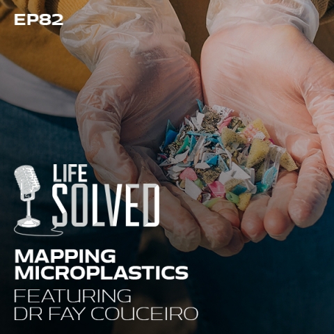 Mapping Microplastics - Logo with introduction title