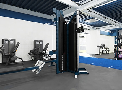 Lifting station within PEAC gym facility