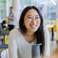 Student smiling