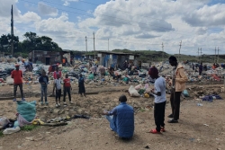 Nairobi performing at Dandora informal settlement